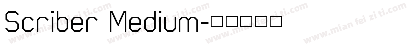Scriber Medium字体转换